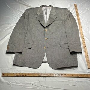 Samuelsohn size 54/44/Large oversized Gray Herringbone Sport jacket